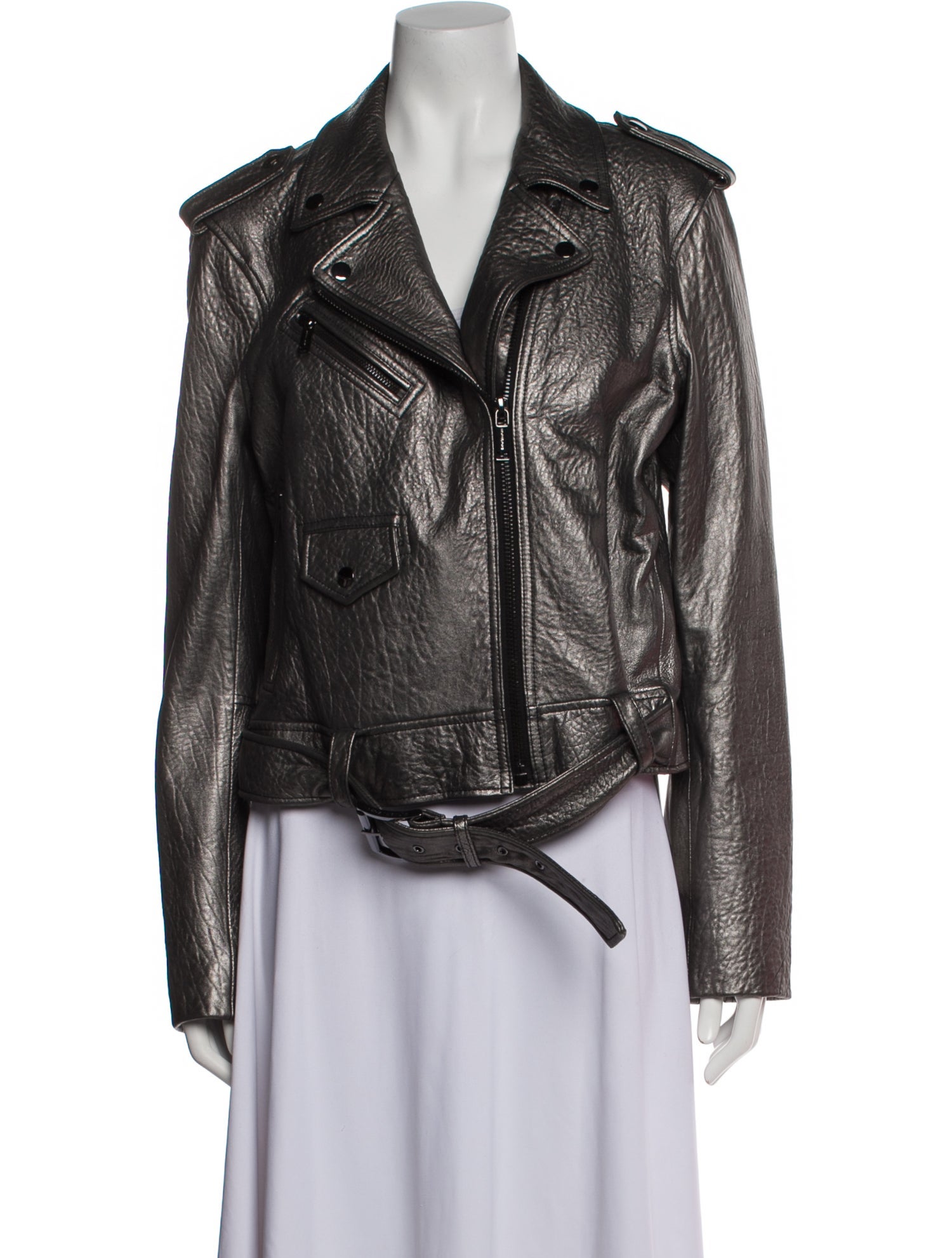 Michael Michael Kors Leather Biker Jacket w/ Tags