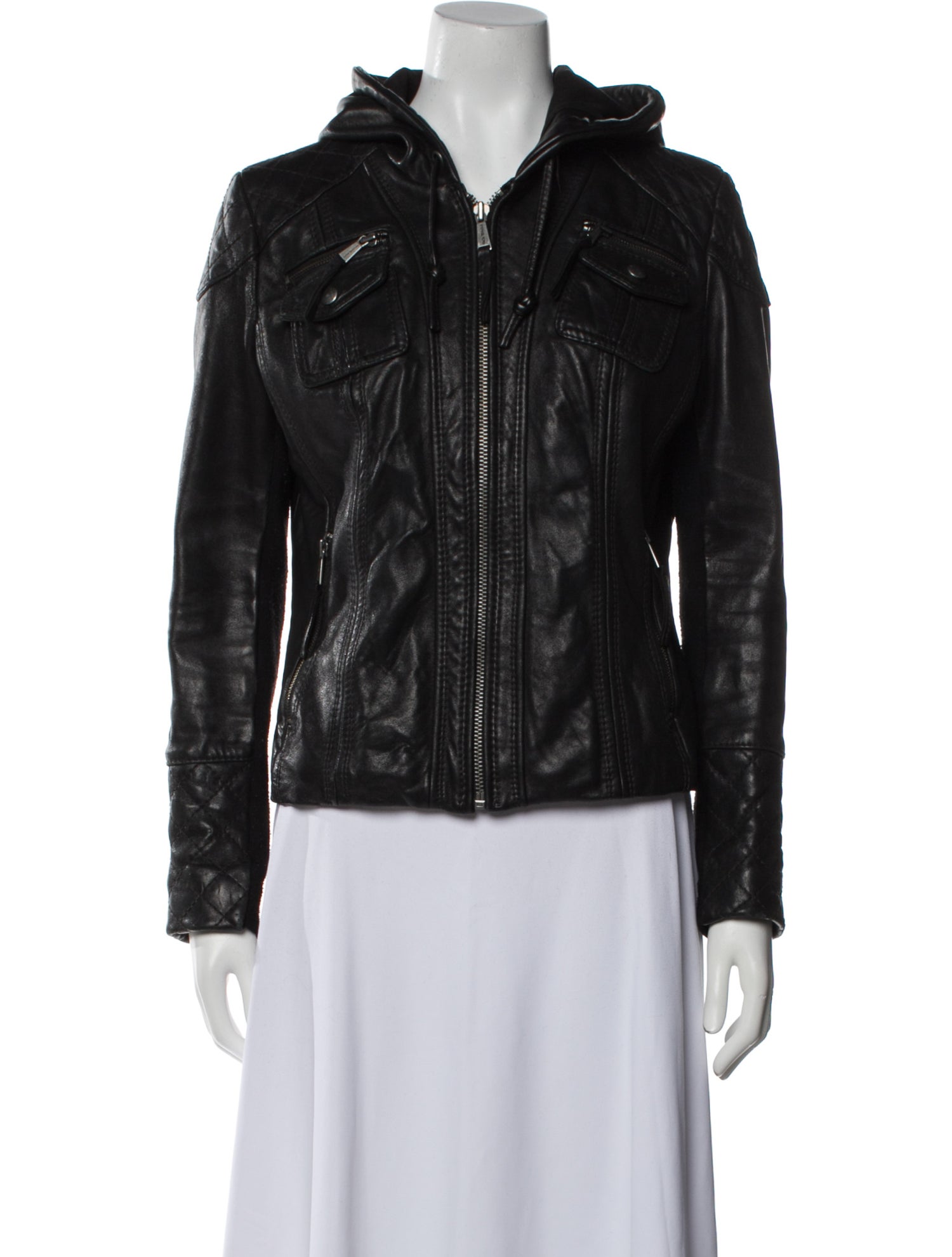 Michael Michael Kors Leather Biker Jacket