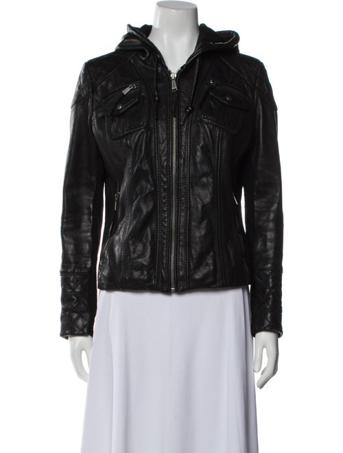 Michael Michael Kors Leather Biker Jacket