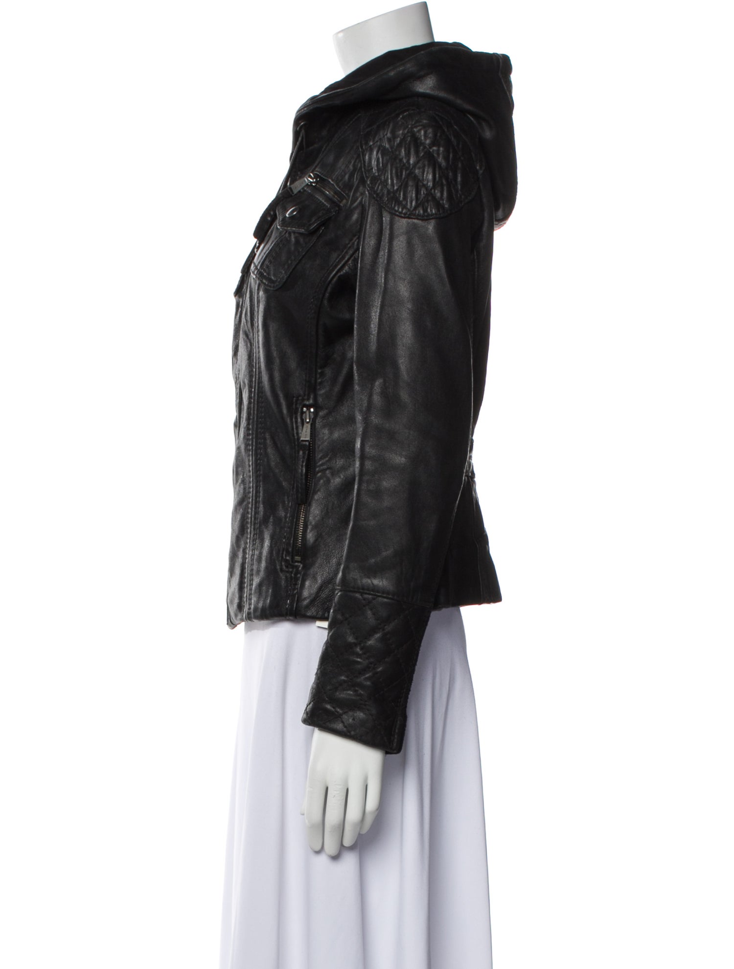 Michael Michael Kors Leather Biker Jacket