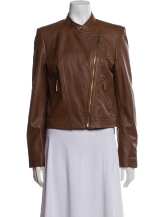Michael Michael Kors Leather Biker Jacket