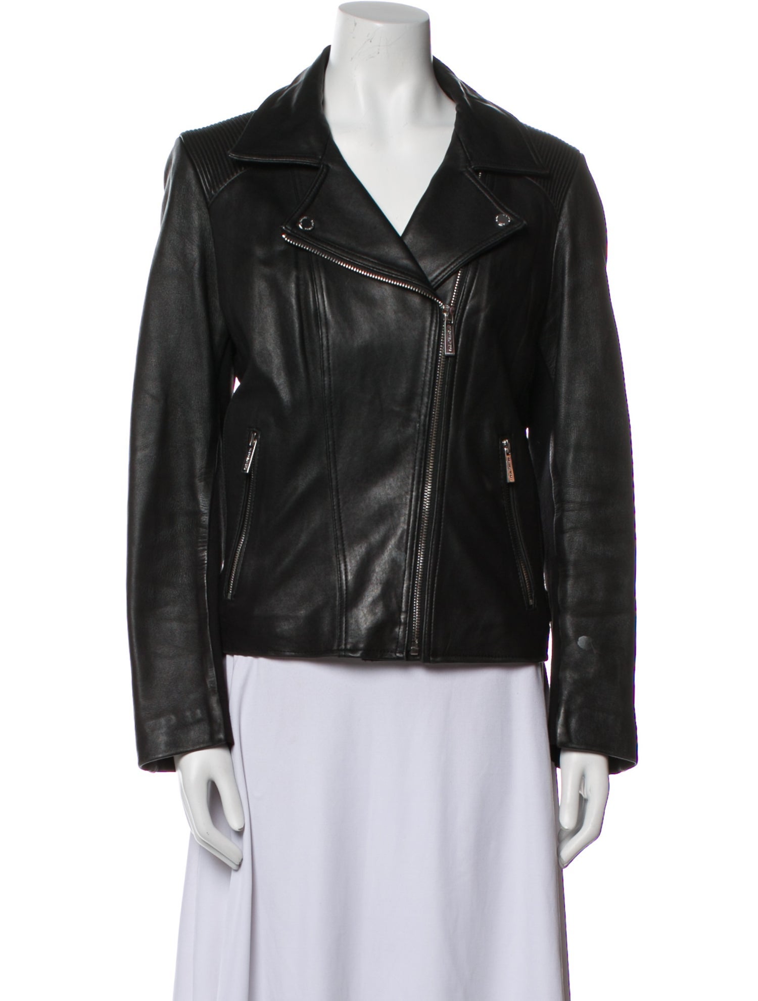 Michael Michael Kors Leather Biker Jacket