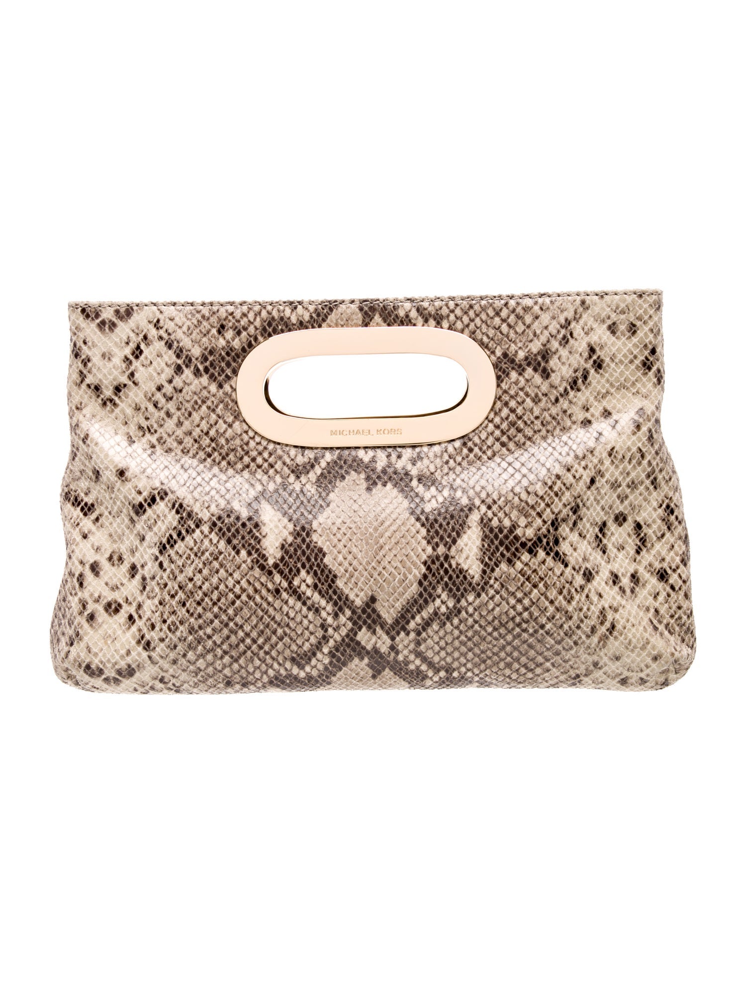 Michael Michael Kors Embossed Leather Top Handle Bag