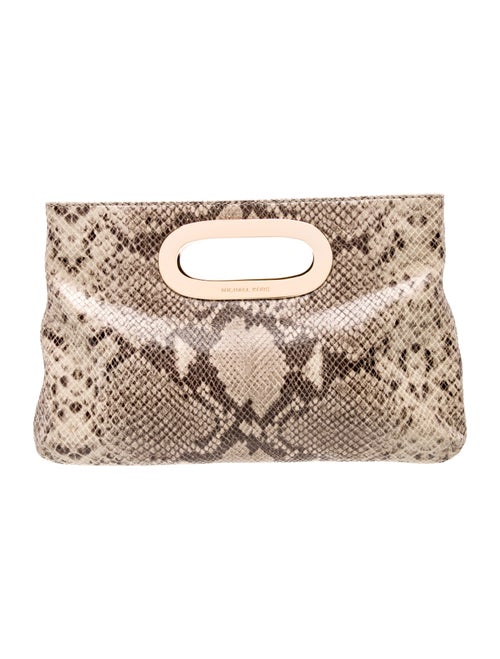 Michael Michael Kors Embossed Leather Top Handle Bag