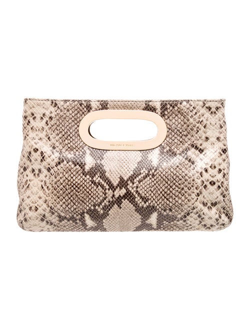 Michael Michael Kors Embossed Leather Top Handle Bag