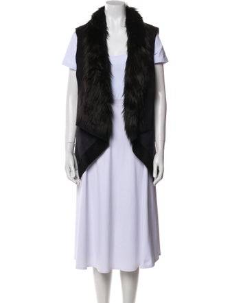 Michael Michael Kors Leather Striped Vest