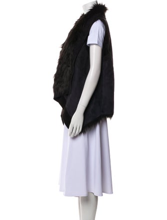 Michael Michael Kors Leather Striped Vest