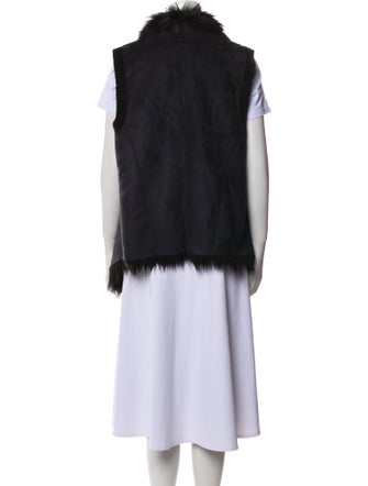 Michael Michael Kors Leather Striped Vest