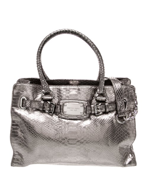 Michael Michael Kors Embossed Leather Top Handle Bag