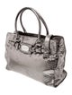 Michael Michael Kors Embossed Leather Top Handle Bag