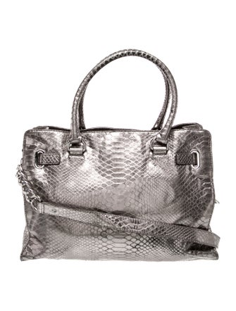 Michael Michael Kors Embossed Leather Top Handle Bag