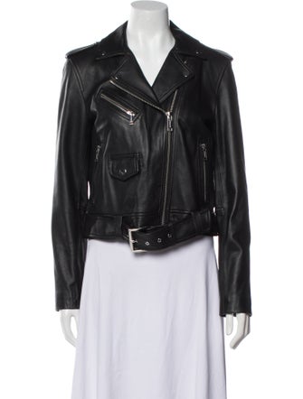 Michael Michael Kors Leather Biker Jacket