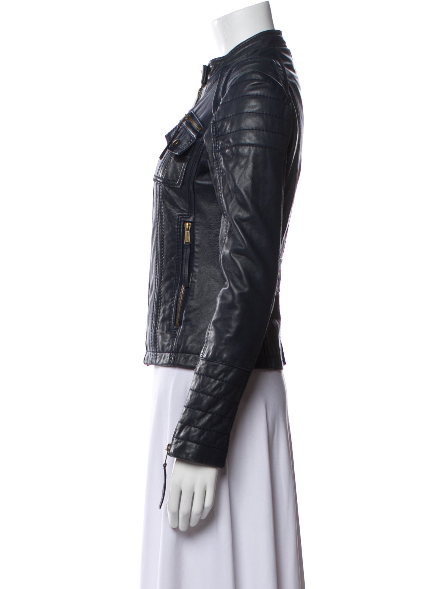 Michael Michael Kors Leather Biker Jacket