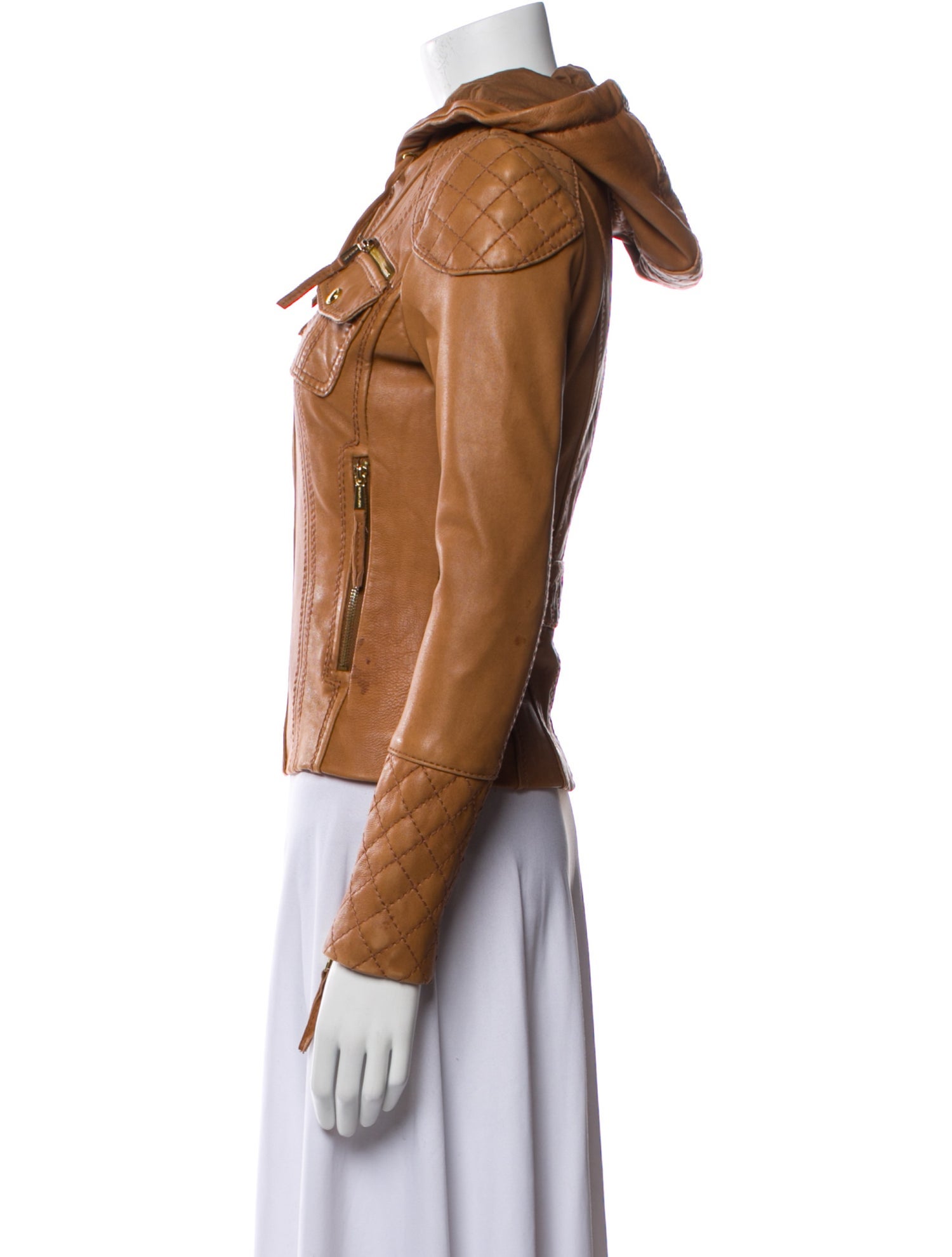 Michael Michael Kors Leather Biker Jacket