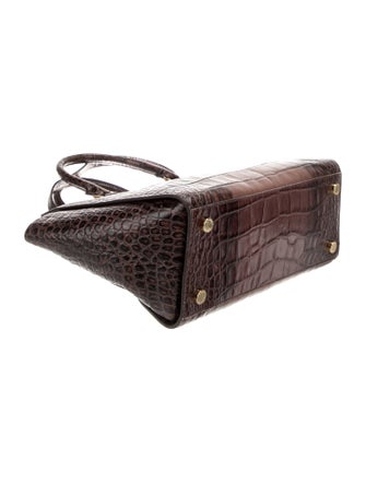 Michael Michael Kors Embossed Leather Top Handle Bag