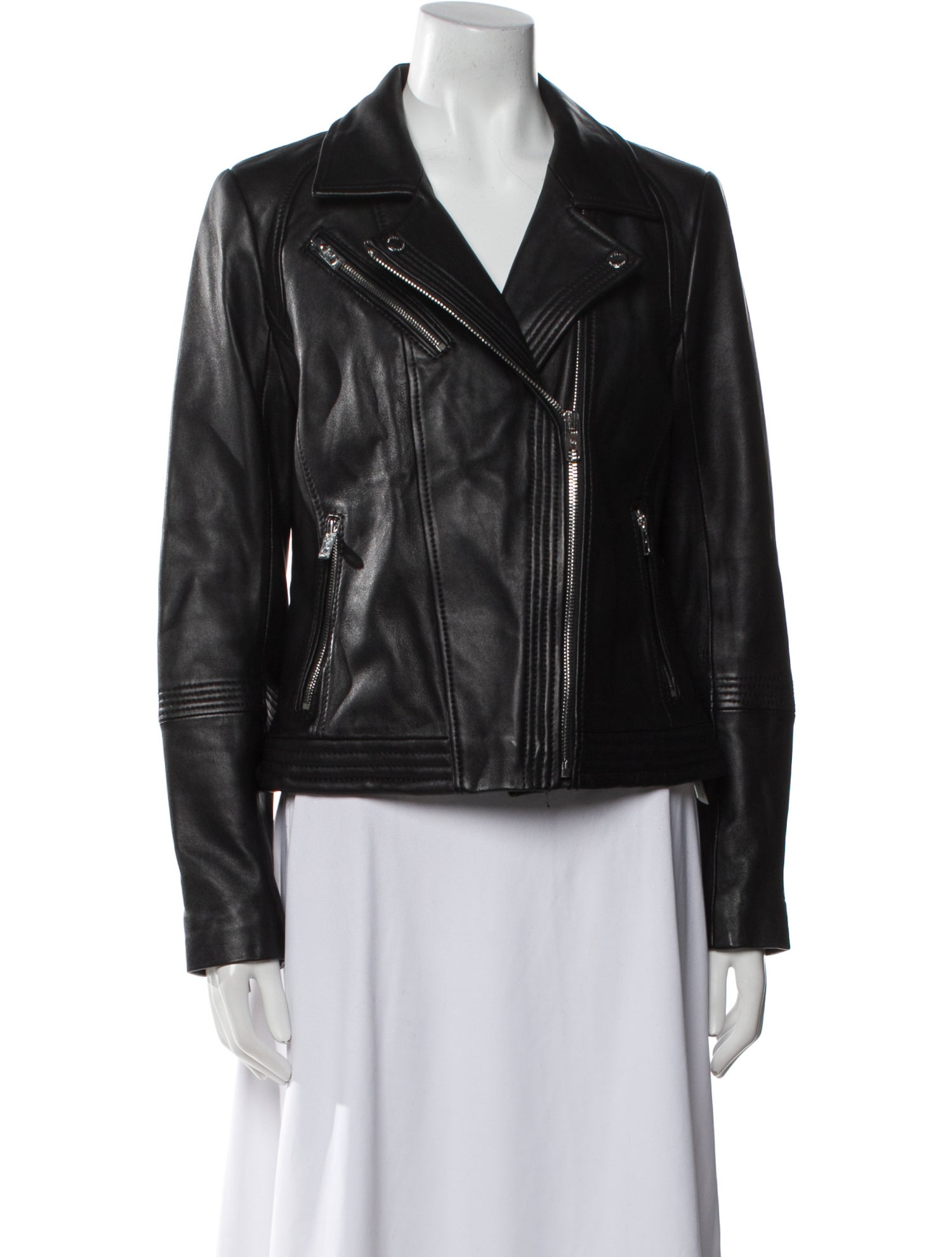 Michael Michael Kors Leather Biker Jacket