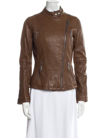 Michael Michael Kors Leather Biker Jacket