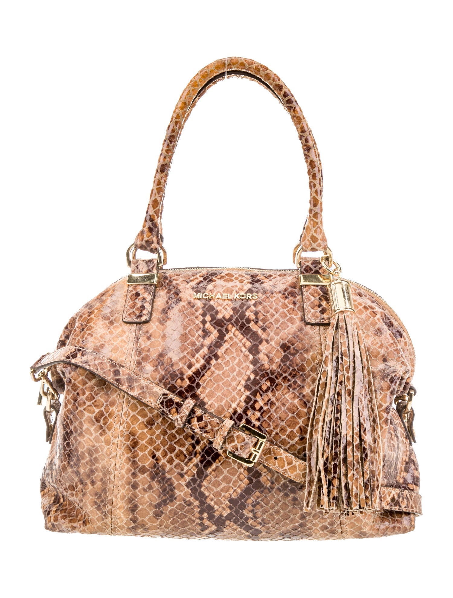 Michael Michael Kors Embossed Leather Top Handle Bag