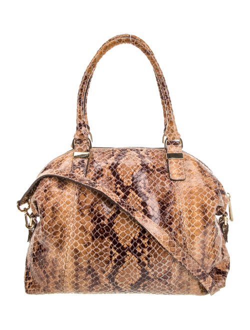 Michael Michael Kors Embossed Leather Top Handle Bag