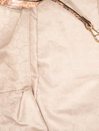 Michael Michael Kors Embossed Leather Top Handle Bag