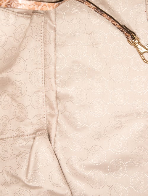 Michael Michael Kors Embossed Leather Top Handle Bag