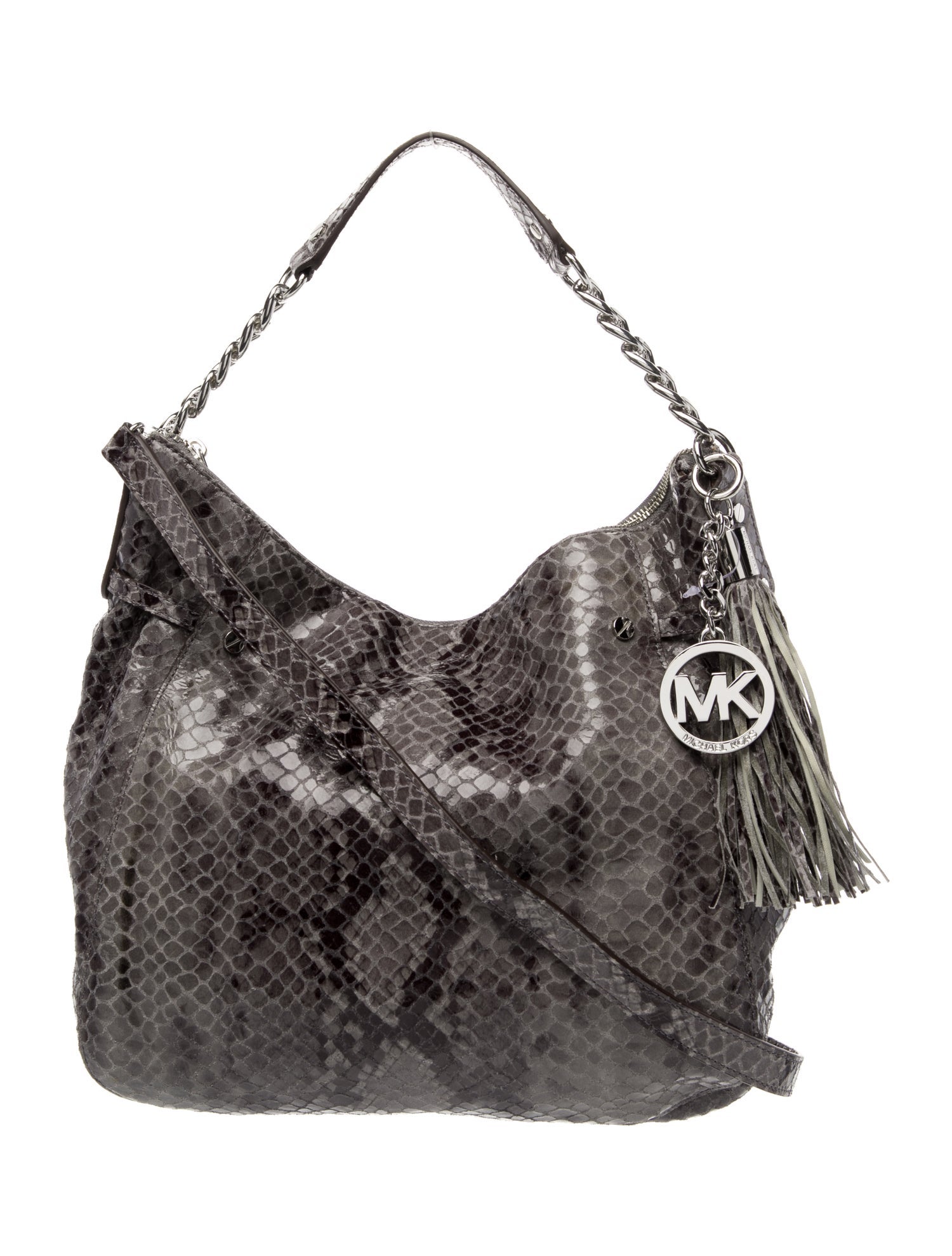 Michael Michael Kors Embossed Leather Shoulder Bag