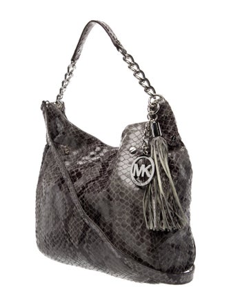 Michael Michael Kors Embossed Leather Shoulder Bag