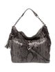 Michael Michael Kors Embossed Leather Shoulder Bag