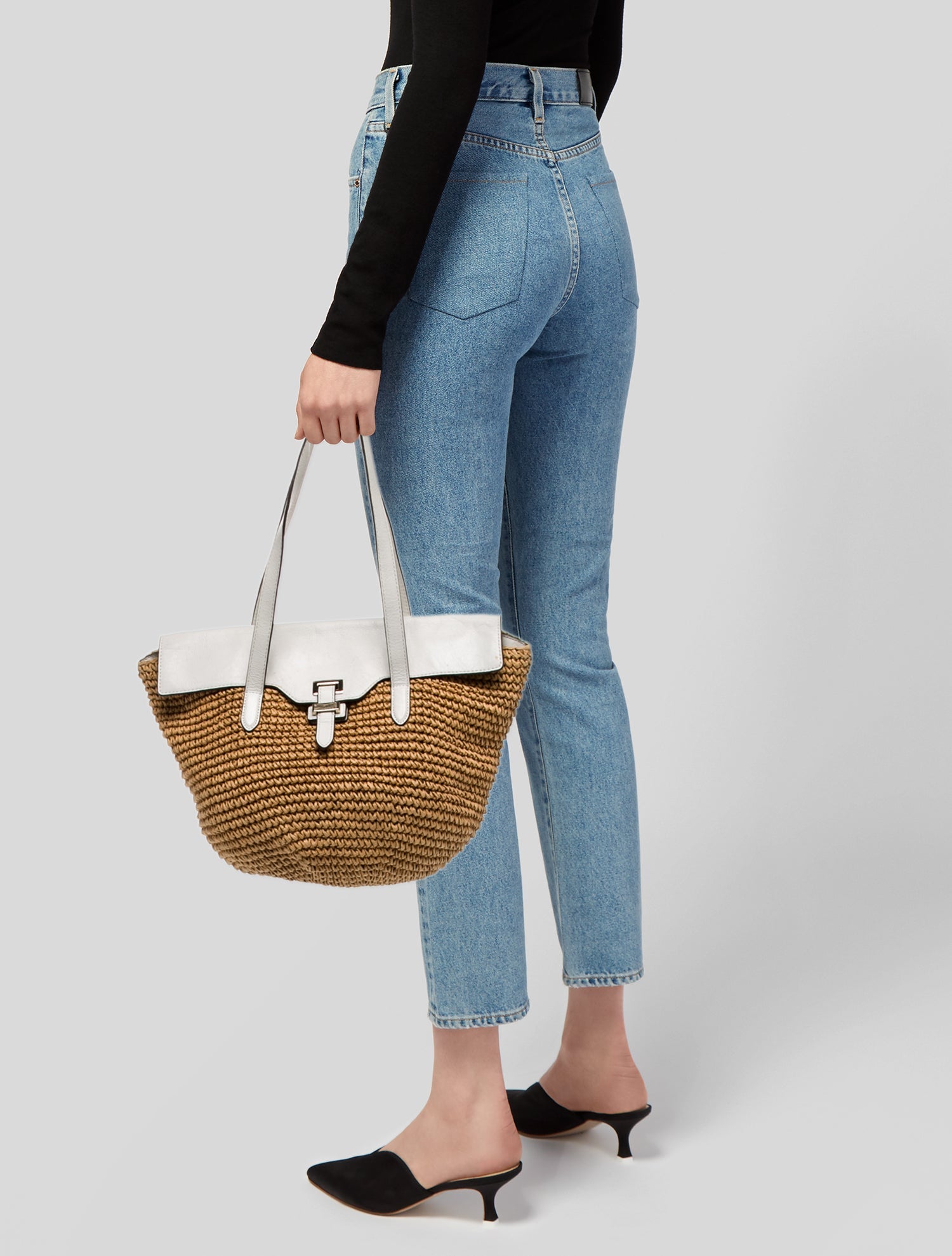 Michael Michael Kors Raffia Shoulder Bag