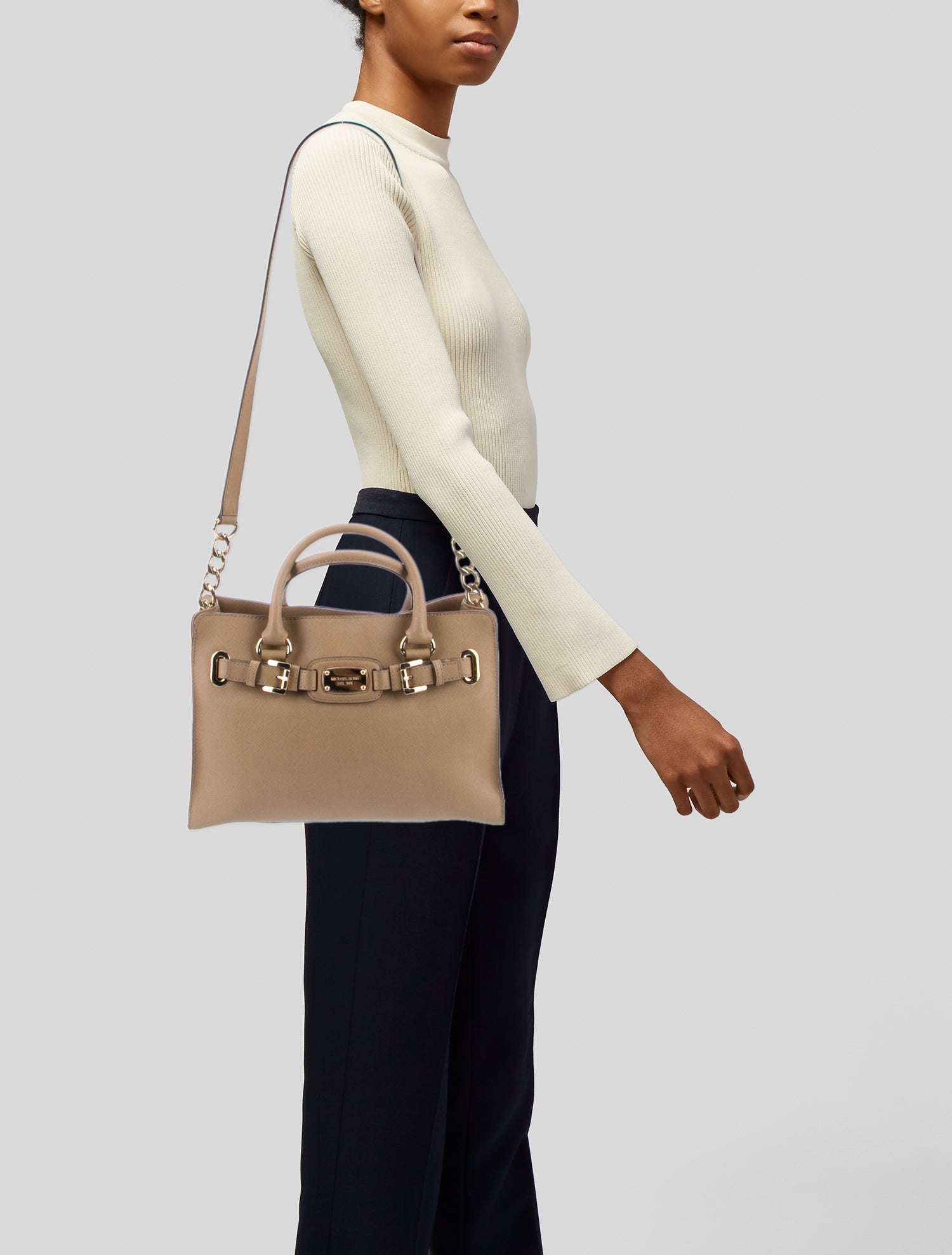 Michael Michael Kors Saffiano Leather Shoulder Bag