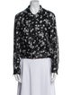 Michael Michael Kors Faux Leather Floral Print Jacket