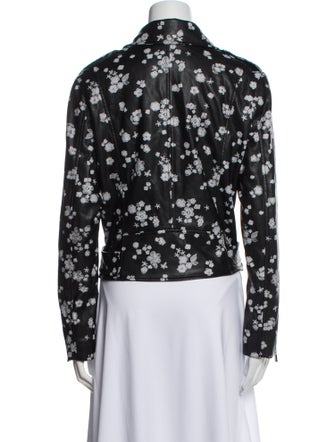 Michael Michael Kors Faux Leather Floral Print Jacket
