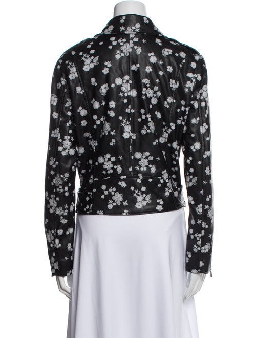 Michael Michael Kors Faux Leather Floral Print Jacket