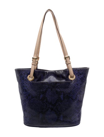 Michael Michael Kors Embossed Leather Shoulder Bag