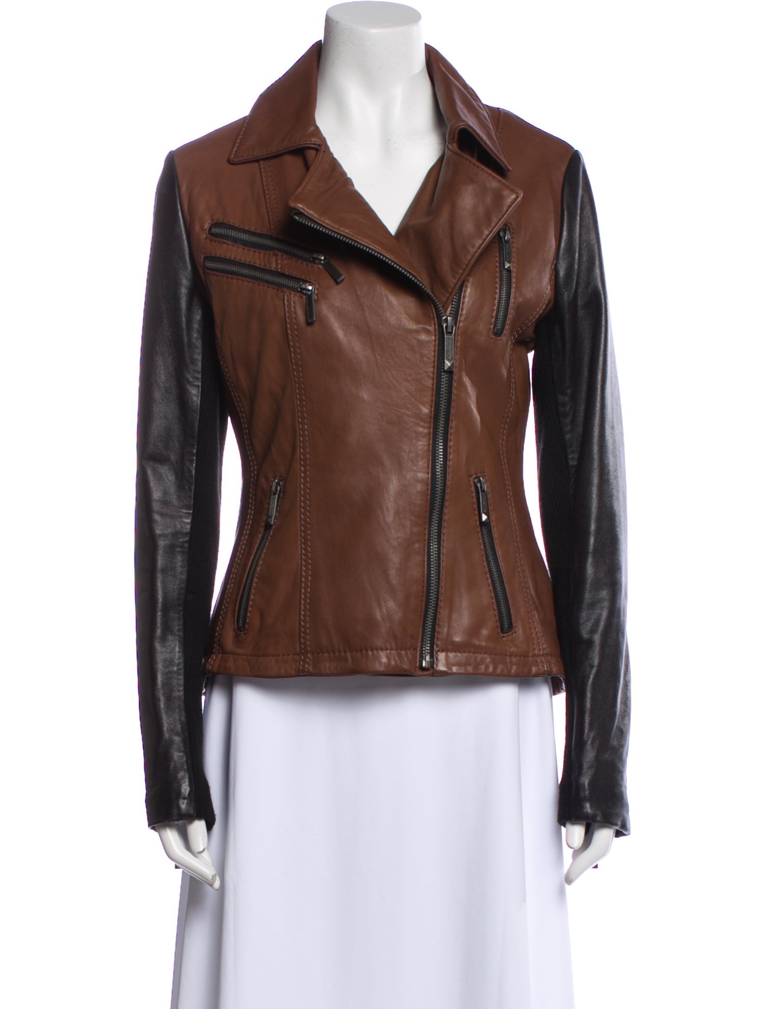 Michael Michael Kors Leather Biker Jacket