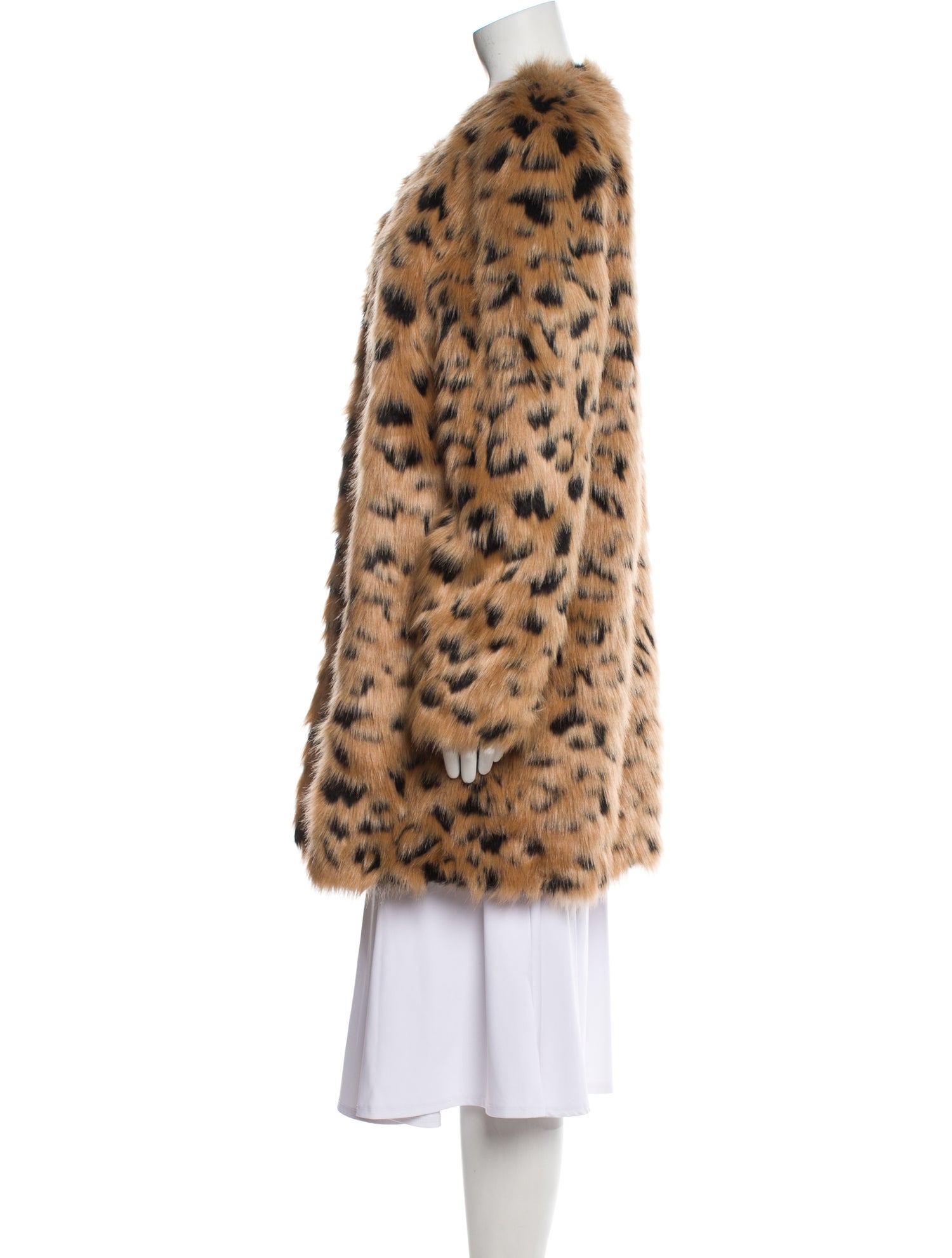 Michael Michael Kors Faux Fur Animal Print Faux Fur Coat w/ Tags