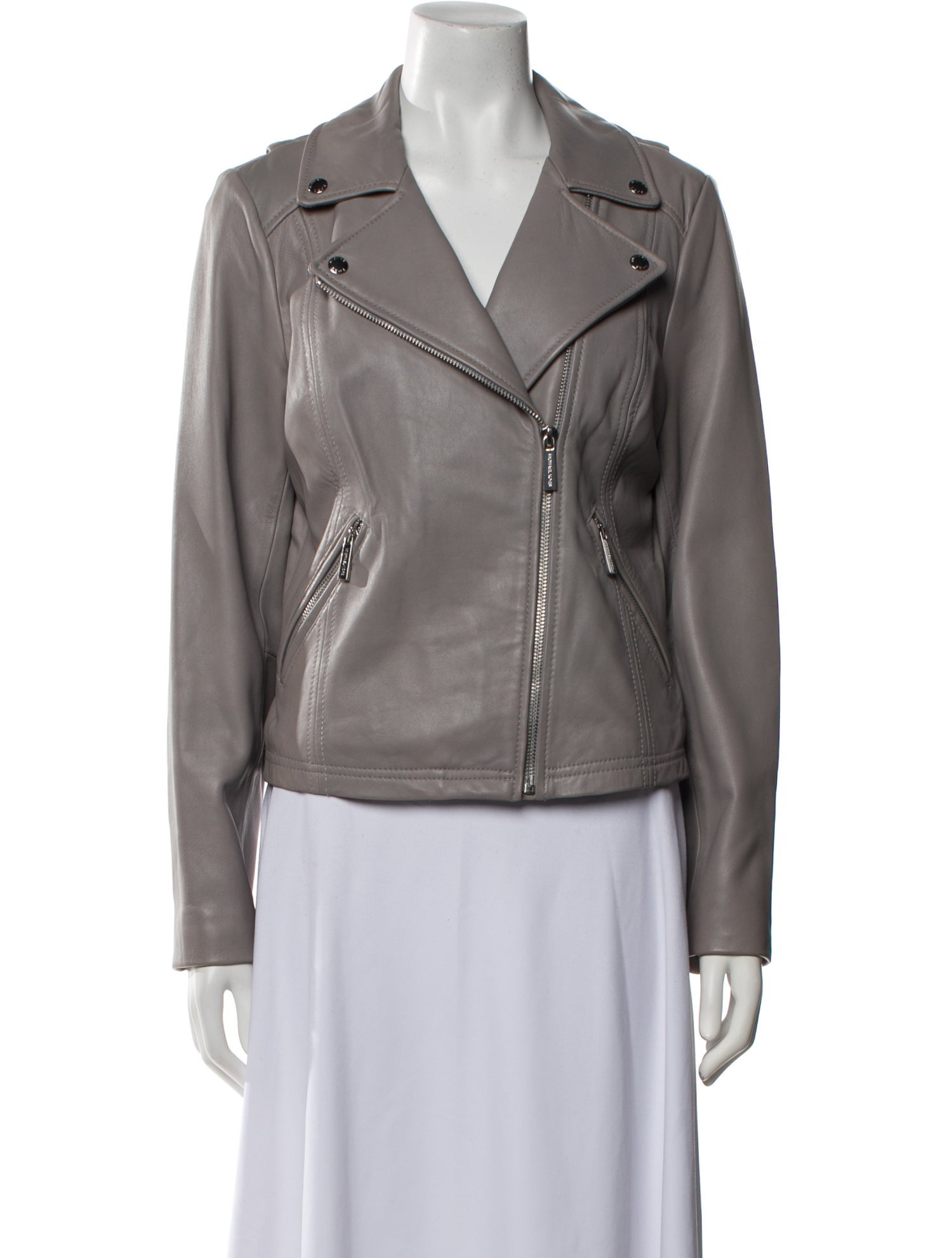 Michael Michael Kors Leather Biker Jacket