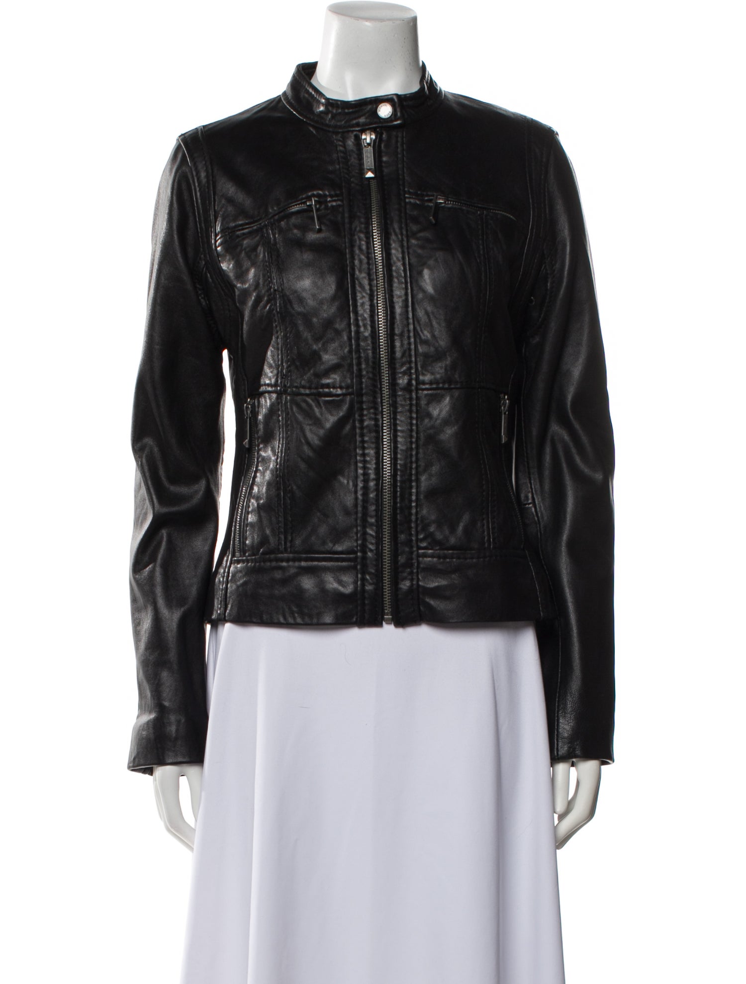 Michael Michael Kors Leather Biker Jacket