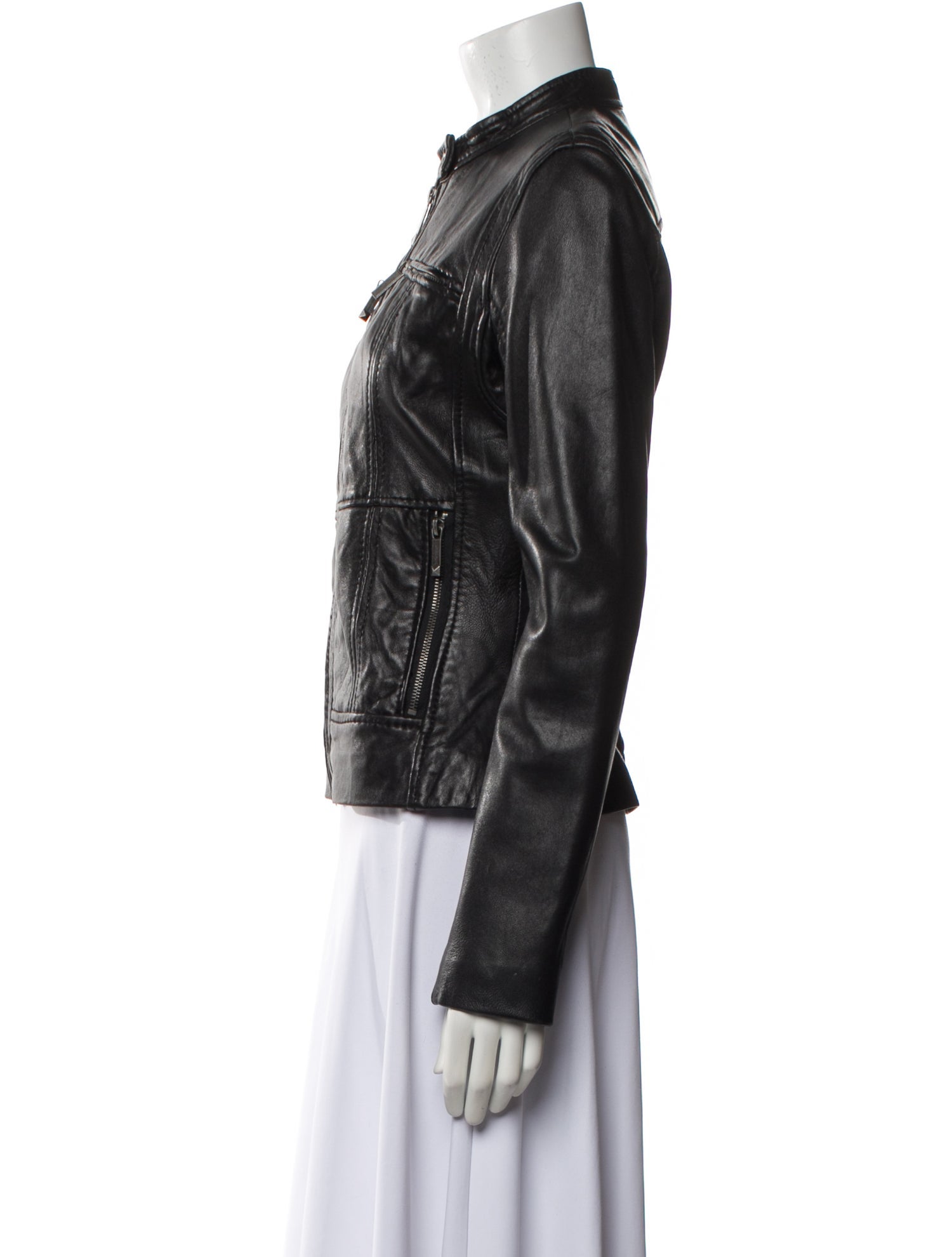 Michael Michael Kors Leather Biker Jacket