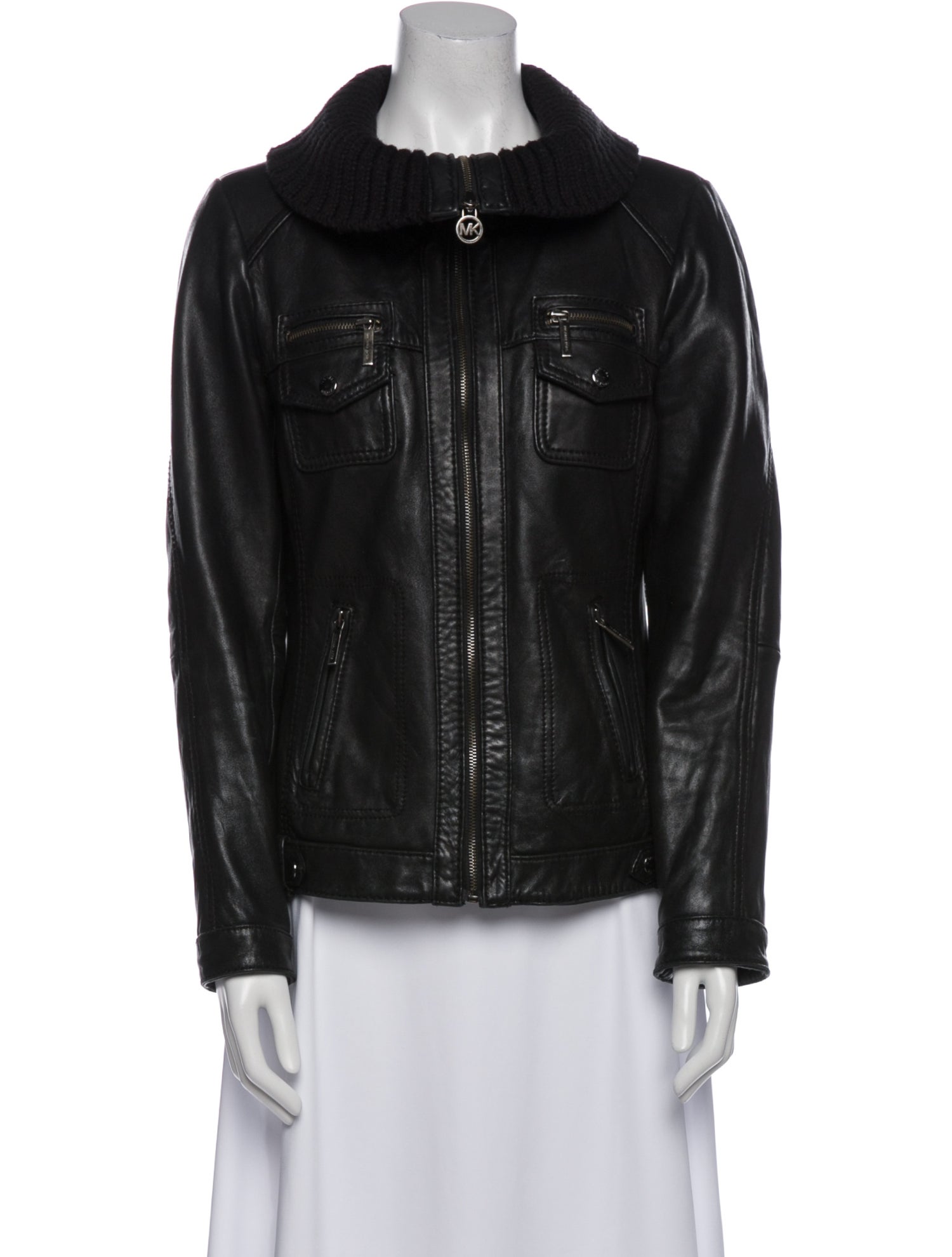 Michael Michael Kors Leather Biker Jacket
