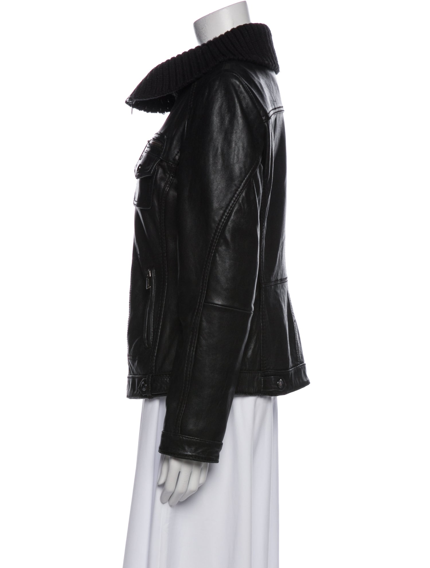 Michael Michael Kors Leather Biker Jacket