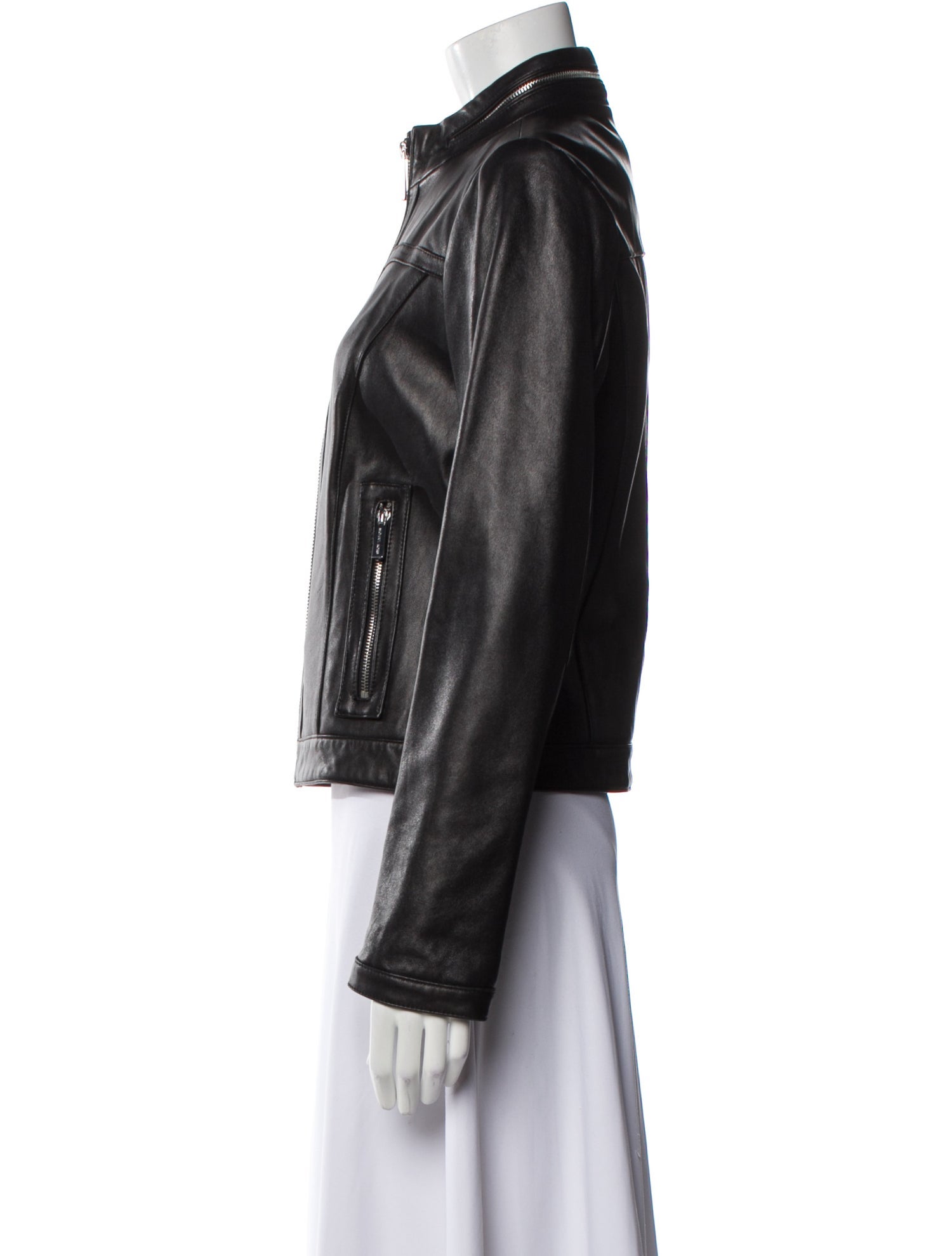 Michael Michael Kors Leather Biker Jacket