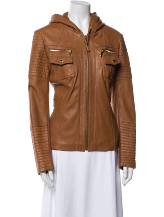 Michael Michael Kors Leather Biker Jacket