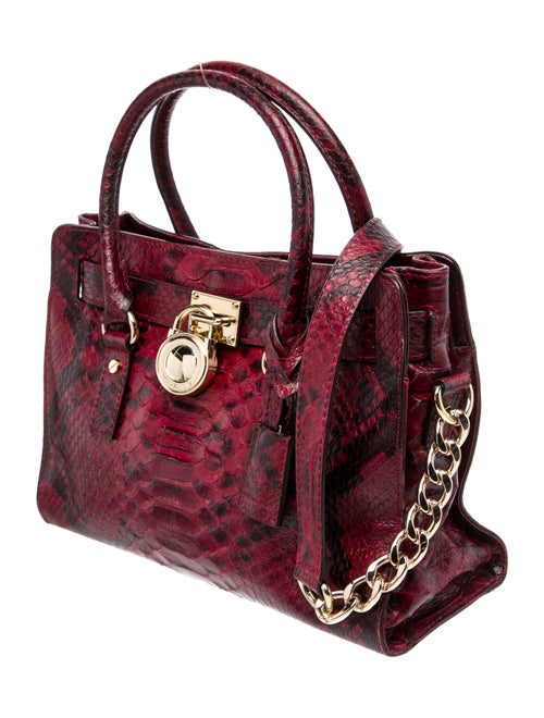 Michael Michael Kors Python Top Handle Bag