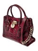 Michael Michael Kors Python Top Handle Bag