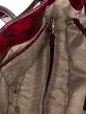 Michael Michael Kors Python Top Handle Bag