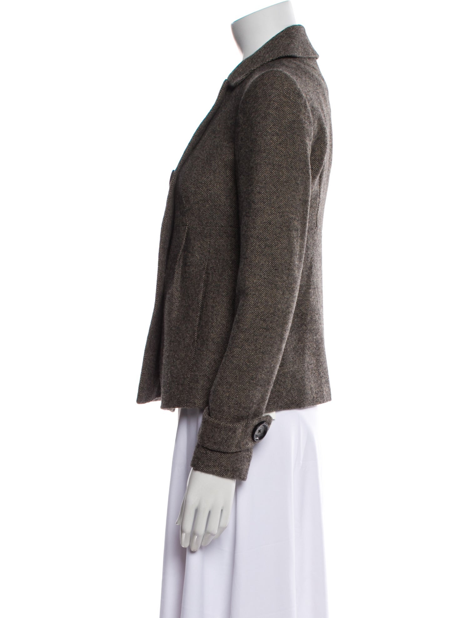 Michael Michael Kors Wool Tweed Pattern Blazer