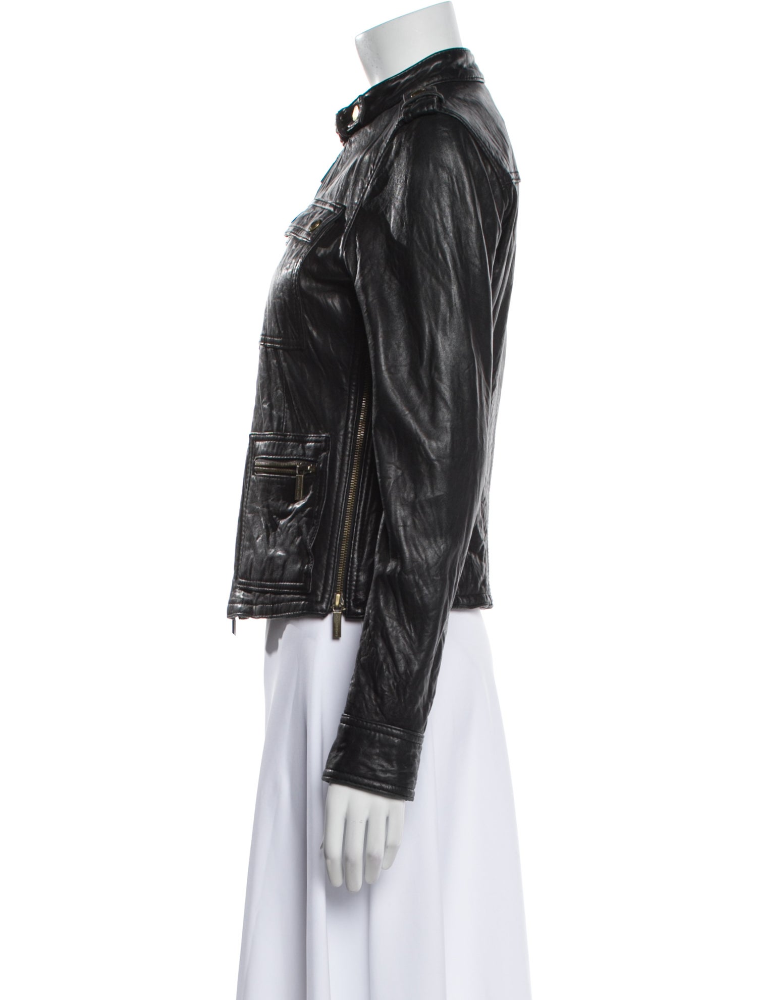 Michael Michael Kors Leather Biker Jacket