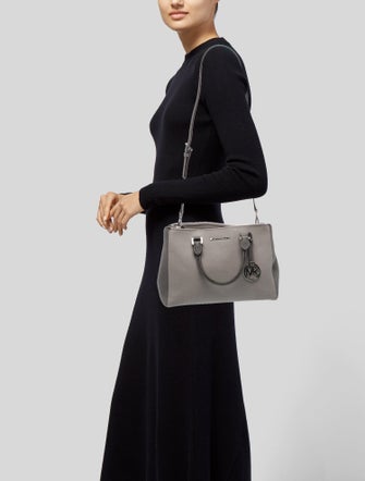 Michael Michael Kors Saffiano Leather Top Handle Bag