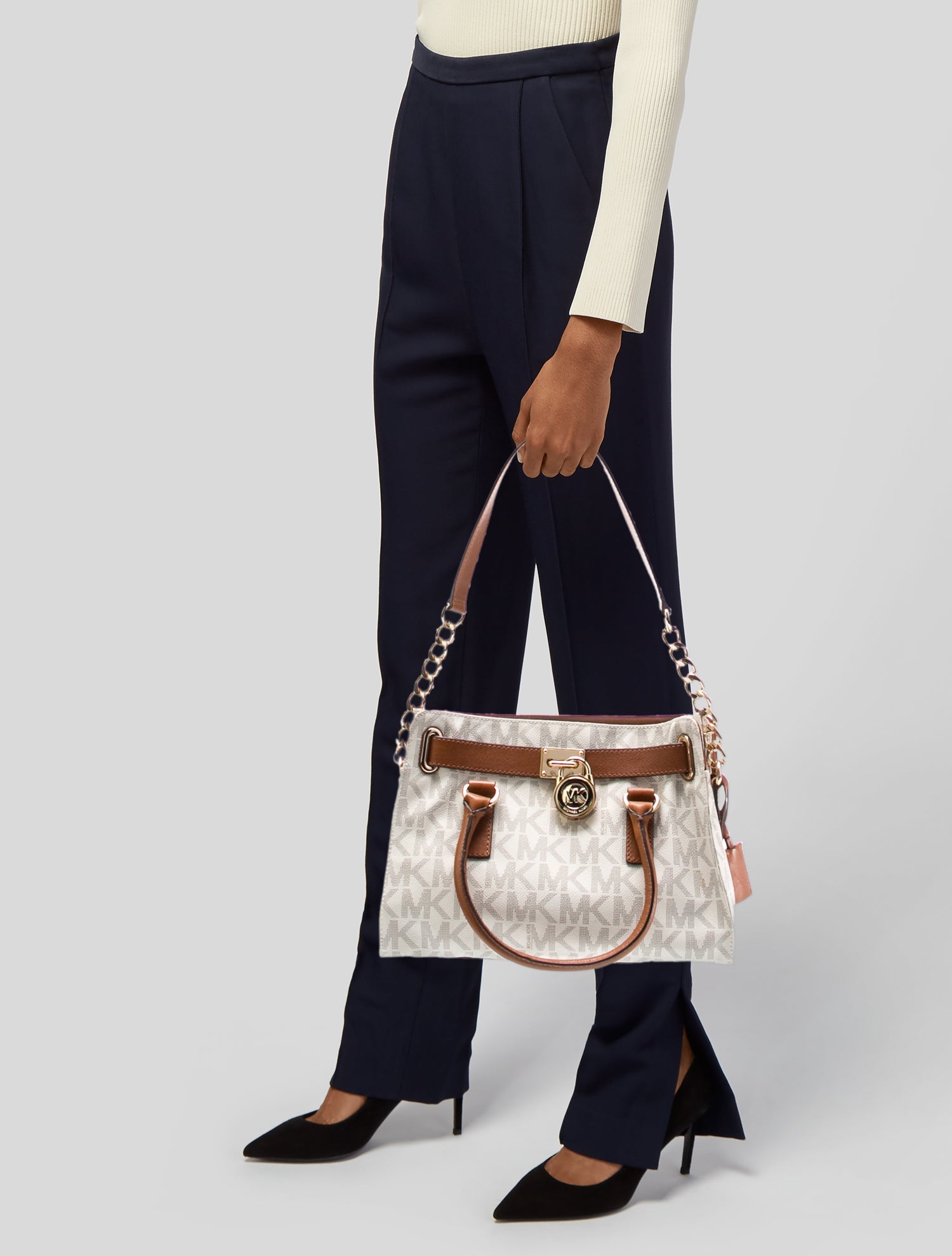 Michael Michael Kors Monogram Top Handle Bag